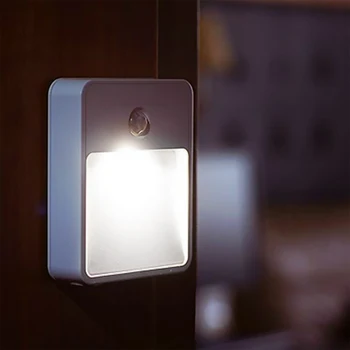 Prenosné LED, Bezdrôtový Snímač Pohybu, Nočné Osvetlenie, 2 LED 22Lumens Batérie Powered Verandu Lampy na Chodbe Cesty, WC Nočné Svetlo