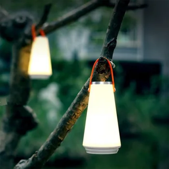 Prenosné LED nočné svetlo Camping Núdzové Tabuľka Svetlo USB Nabíjateľné dotykový spínač Bezdrôtovej Nočné Svetlo vonkajšie