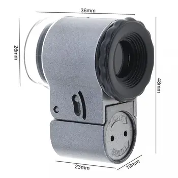 Prenosné Nastaviteľné zväčšovacie sklo Loupe 50X Mikroskopom Zväčšovacie Sklo s UV LED Svetlo pre Diamantové Šperky Mene Detektor