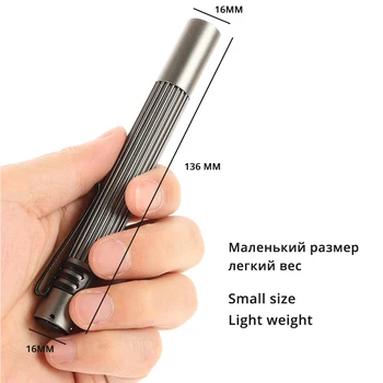Prenosné pero clip LED Baterka Non-slip nepremokavé hliníkovej zliatiny Super svetlé mini baterka je Napájaná 2 AAA batérie