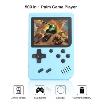 Prenosné Retro Video Herné Konzoly 3,0 Palca Mobilné Hry Hráč Postavený-v 500 Klasické Hry Mini Pocket Gamepad pre Deti Darček