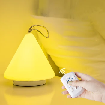 Prenosné Spálňa Závesné Lampy, Diaľkové Ovládanie, USB Nabíjanie LED Nočné Osvetlenie s vypínačom