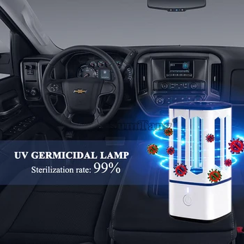 Prenosné ULTRAFIALOVEJ Lampy Sterilizátor Baktericídny UV Lampy, Uv Dezinfekcia Žiarivka UVC+Ozónu 5V 1000mA USB Nabíjateľné