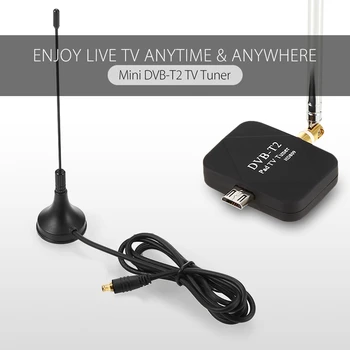 Prenosné USB DVB-T/T2 TV Tuner Stick Dongle Prijímač pre Android Smartphone