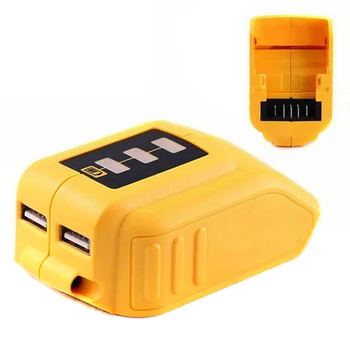 Prenosné USB Konvertor Nabíjačka pre DEWALT 14,4 V 18V 20V Li-ion Batéria Converter Zariadenie USB Nabíjací Adaptér