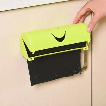 Prenosné Wallmounted Kúpeľňa Odpadky taška Úložný Box Plastový Vak Koše na Odpadky Kuchynské Odpadky Tašky Domov Skladovanie Organizácie