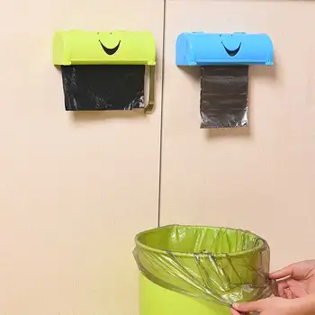 Prenosné Wallmounted Kúpeľňa Odpadky taška Úložný Box Plastový Vak Koše na Odpadky Kuchynské Odpadky Tašky Domov Skladovanie Organizácie