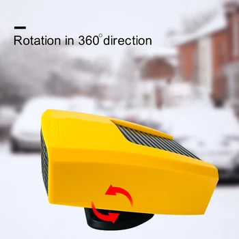 Prenosné Zime Auto Ventilátor, Ohrievač, Nízkou Úrovňou Šumu Automatického Odhmlievania Čelného Skla Defroster