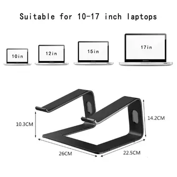 Prenosný Hliníkový Prenosný Stojan, Držiak, Ergonomické Výťah Kovové Stúpačky pre 10-17 Palcový Mac MacBook Pro Air Notebook PC Deskto