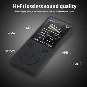 Prenosný MP3 Bezstratový Zvukový Prehrávač Hudby FM Rekordér walkman prehrávač mini Podporu hudby, rádio, nahrávanie, 3 TF karta nie je súčasťou