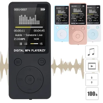 Prenosný MP3 Bezstratový Zvukový Prehrávač Hudby FM Rekordér walkman prehrávač mini Podporu hudby, rádio, nahrávanie, 3 TF karta nie je súčasťou