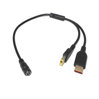 Prenosný Nabíjací Adaptér Prevodník Dc Napájací Konektor Jack Kábel pre Lenovo ThinkPad X1 Carbon Yoga 11 13 pre Jogy 4 Miix 7
