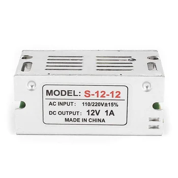 Prepínanie Napájania Menič AC 110-220V alebo 12V 1A 12W pre LED Pásy Svetla