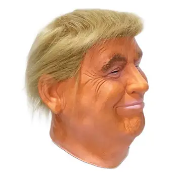 Prezident Trump Maska Realistické Dospelých Halloween Deluxe Latex Plnú Hlavu Donald Trump Horor Maska S Vlasmi Halloween Cosplay Prop