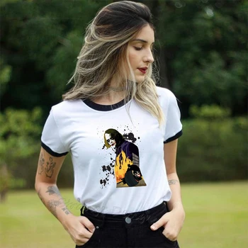 Prečo Tak Vážne Heath Ledger Joker t shirt Ženy Dark Knight Žena T-shirt Halloween Tee Tričko Homme Vintage Streetwear Topy
