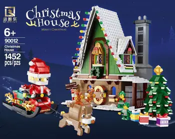Priatelia Mesto Elf Club House Stavebné Kamene Vianočné Hračky Pre Deti Nastaviť Santa Claus Strom, Hrad Prepravu Kompatibilné 10275