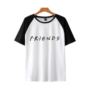Priatelia Tv T-Shirt kawaii T Shirt žena Tv Show priateľmi List Tlač Ženy oblečenie Letné Módy Roztomilý Dievča Top priateľmi Čaj