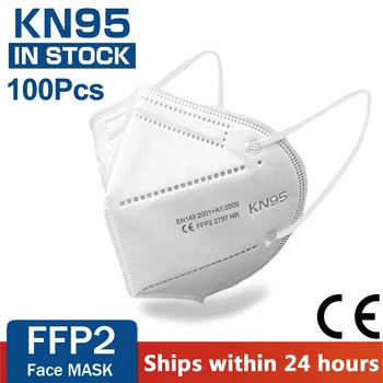 Priedušná pleťové Masky Filtrácie Adaptabilné Úst Masky 5-Vrstva FFP2 PM2.5 Anti-Fog Silné Ochranné Úst Úrovni Ochranné Masky