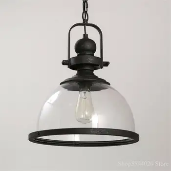 Priemyselné Sklo Vintage Prívesok Lampa LED Prívesok, Osvetlenie, Osvetlenie Baru, Spálne, Jedáleň, Obývacia Izba Kaviareň Závesné Svietidlo Svietidlo