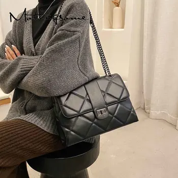 Priestranná Taška cez Rameno pre Ženy, program Messenger Tašky Diamond Mreže Crossbody Kabeliek Luxusné Dizajnér Strane Bag Black 2021