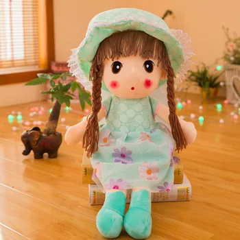 Princezná Cartoon Bábika 45 cm/60 cm bábiky, plyšové a plnené Čipky šaty dievčatá, hračky narodeninám baby girl Čipky sukne bábika