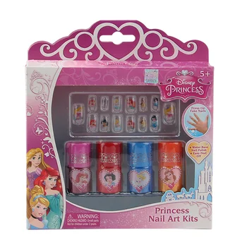 Princezná dievčatá na Nechty, nálepky, Nail art poľský make-up set Krásy predstierať, že hrať hračky pre deti darček k narodeninám