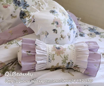 Princezná Európsky Štýl Bavlna Plnené posteľná bielizeň Článok Candy Tvarované Vankúše s výplň Sladké prehrabať čipky vankúš posteľ dekoratívne