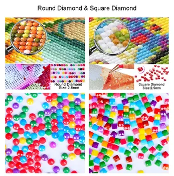 Prispôsobený Pekný Jemný Psov Kolo/štvorcových Diamond Maľovanie Akryl Materiál Diamond 5D Diy Zvierat Tému Domov Diamant Maľovanie