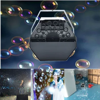 Profesionálne 60W 1.2 L bublina stroj Automatické Bublina Stroj s Vysokou Výstup na Diaľkové Ovládanie pre svadobné party stage účinok