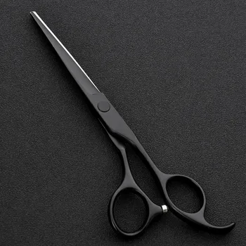 Profesionálne Japonsko ocele 6 palcové čierne vlasy nožnice na rezanie holič makas nožnicový rednutie styling kadernícke nožnice na plech nožnice