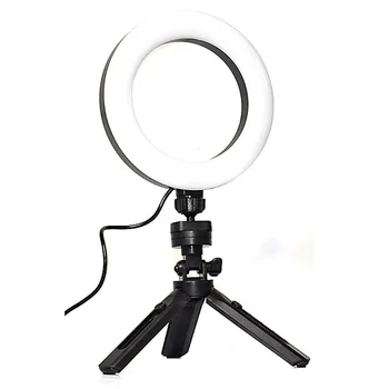 Profesionálne Módne Multifunkčné Mini Statív Stojí K315 6 Palcový Krúžok Vyplniť Svetla Stmievateľné Mobilný Telefón Selfie Fotografické Svetlo