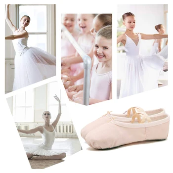 Profesionálne Plátno Baletné Plátno Topánky Tanečné Topánky Plátno Balet Tanečné Topánky, Papuče Dievčatá Pointe Gymnastika Topánky Ženy