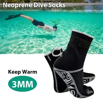 Profesionálny 3 mm Neoprénu Potápanie Ponožky Neoprén Materiál, Obuv, Vybavenie pre Šnorchlovanie Zimné Plávanie Teplé Topánky Veľkosť S-XXL