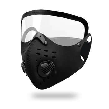 Proti Prachu Školenia Maska Cyklistické Masky S Filtrom Polovicu Tváre Uhlíka, Požičovňa Športových Cestná Cyklistika Masky Na Tvár Kryt S Okuliare 2020