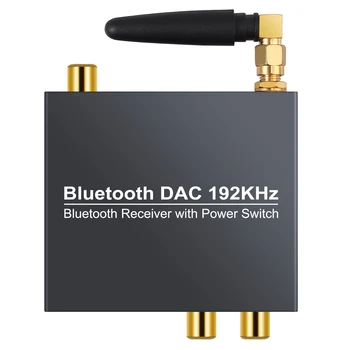 PROZOR DAC Prevodník s Bluetooth 5.0 Prijímač Digitálneho na Analógový Audio Prevodník Digitálny Koaxiálny Toslink na Analógový Stereo RCA