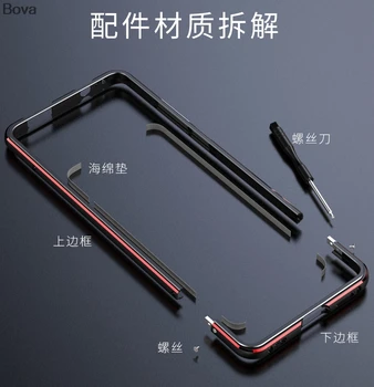 Prípad Pre Xiao 9T Luxusné Deluxe Ultra Tenký hliníkový Bumper Pre Xiao Mi 9T Mi9T Pro + 2 Filmu (1 Predné +Zadné 1)