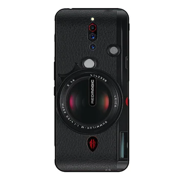Prípad Pre ZTE Nubia Červená Mágia 5G Všetky Ochranu Retro Fotoaparát Gamepad Vzor Mäkké zadný Kryt prípadoch Pre RedMagic 5G NX659J Prípade
