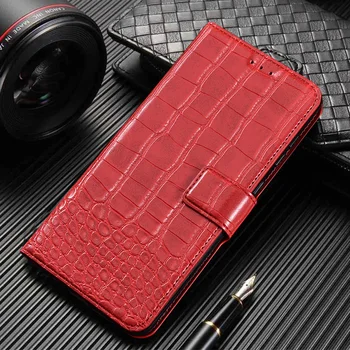Prípade Flip Luxus pre Samsung Galaxy Note 5 N9200 Note5 kryt Peňaženky Krokodíla textúry Kože Knihy Telefón Coque