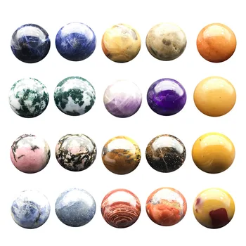 Prírodné crystal ball 20 mm fitness loptu Semi-precious stone rainbow tigrie oko loptu sedem-hviezdičkový poľa loptu multi-farba voliteľná