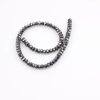 Prírodné Hematite Abacus Voľné Korálky 3-10 mm Čierny Magnet Korálky Abacus Korálky Na Výrobu Šperkov DIY náramok, náhrdelník Príslušenstvo