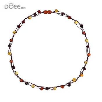 Prírodné jantárový náhrdelník dieťa počiatočných reálne amber dospelých multi poklad Náhrdelník