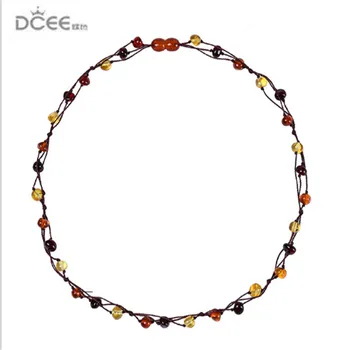 Prírodné jantárový náhrdelník dieťa počiatočných reálne amber dospelých multi poklad Náhrdelník