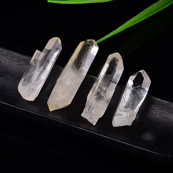 Prírodné Krištáľovo Čisté Priehľadné Lemurian Osiva Biela Kremeň Konci Bar crystal White Crystal Vzor Liečivú Energiu