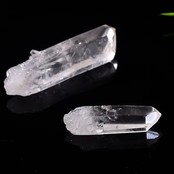 Prírodné Krištáľovo Čisté Priehľadné Lemurian Osiva Biela Kremeň Konci Bar crystal White Crystal Vzor Liečivú Energiu
