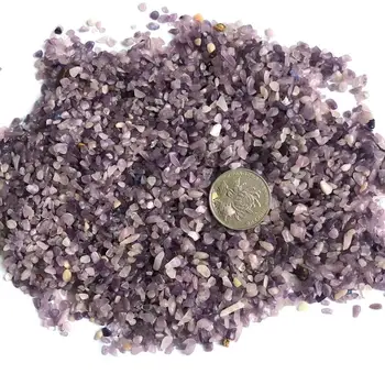 Prírodné suroviny crystal fialová sľudy bubnové štrku rock stone lepidolite čipy quartz