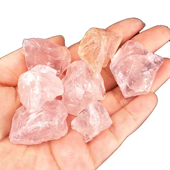 Prírodné Suroviny Pink Rose Kremeň Hrubý Kameň Vzor Liečivé Minerály Nepravidelný Pôvodnej Kamennej akvárium Kameň DIY Tvorby