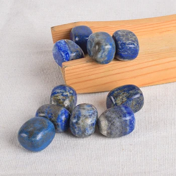 Prírodný Drahokam Lapis lazuli Rozhádzané Kameň 12-15 MM Nepravidelný Ručné Leštenie Perličiek Vzor Deti Záhrade Domova Čakra nastaviť