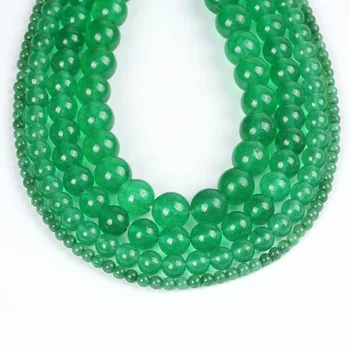 Prírodný Kameň Green Jade Perličiek Krištáľovo Biely Kameň Jaspis Quartz Drahokam Amazónie Guľôčok pre Islamské Moslimské Modlitby Šperky Robiť