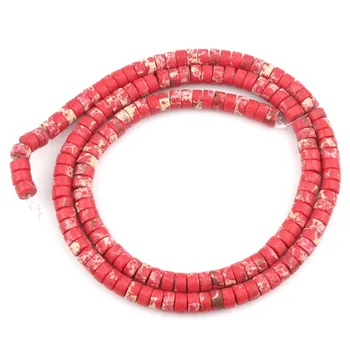 Prírodný Ružový Kremeň Snakeskin Valec Ploché Voľné Dištančné Korálky Na Výrobu Šperkov DIY Príslušenstvo 15