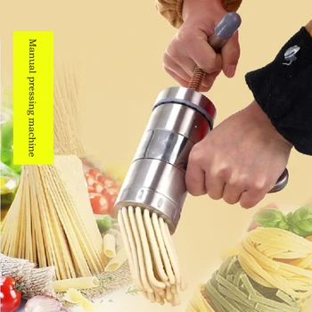 Príručka Rezance Maker Kuchyne, Cestoviny, Rezance Špagety Stlačte Pates Stroj Zeleniny, Ovocia Odšťavovače Stlačením Stroj Nehrdzavejúcej Ocele